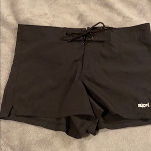 Black surf shorts